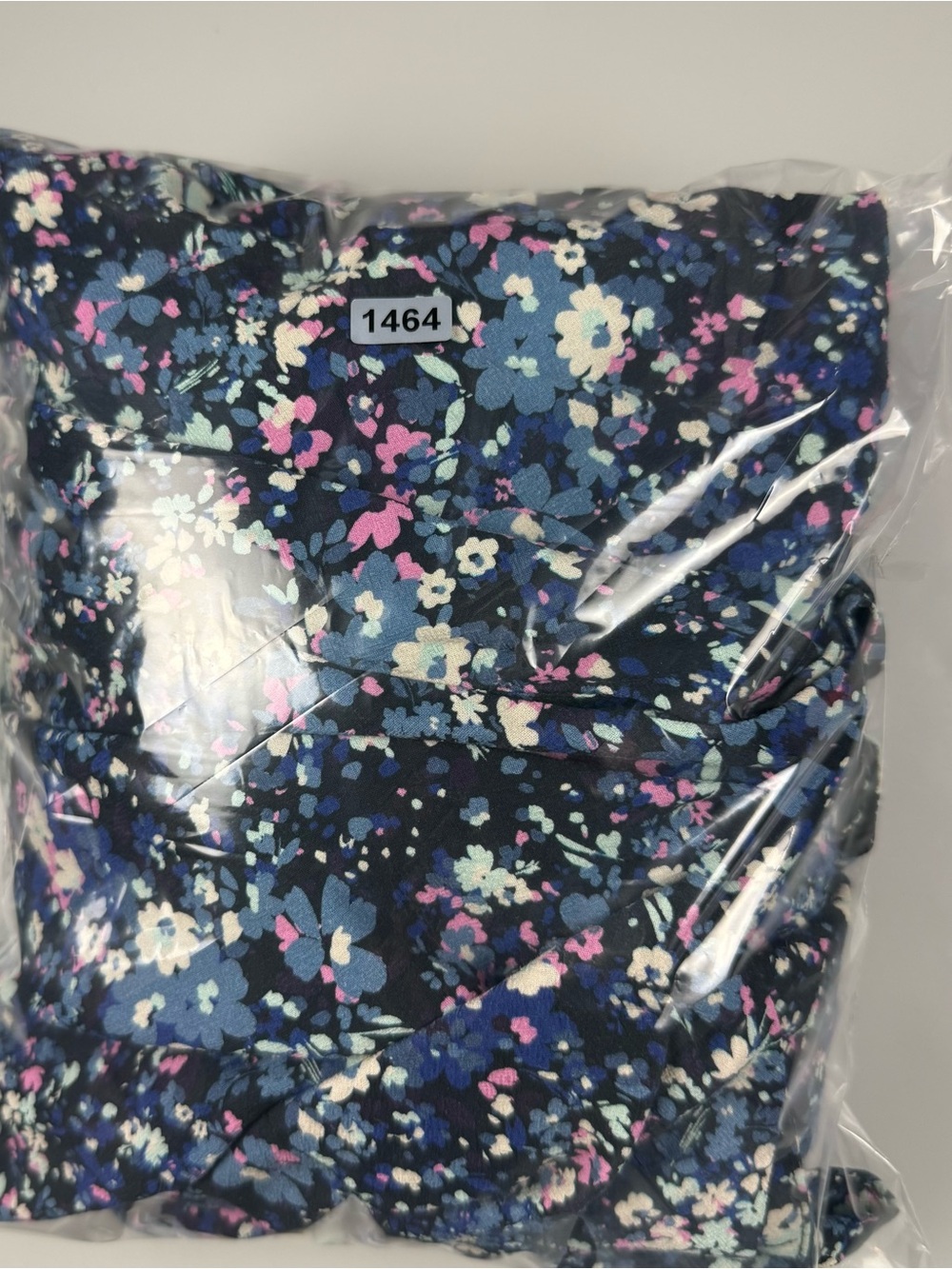 Marine Layer Charlotte Midi Maxi Dress Blue Floral Off Shoulder XL Cottagecore - Picture 11 of 11